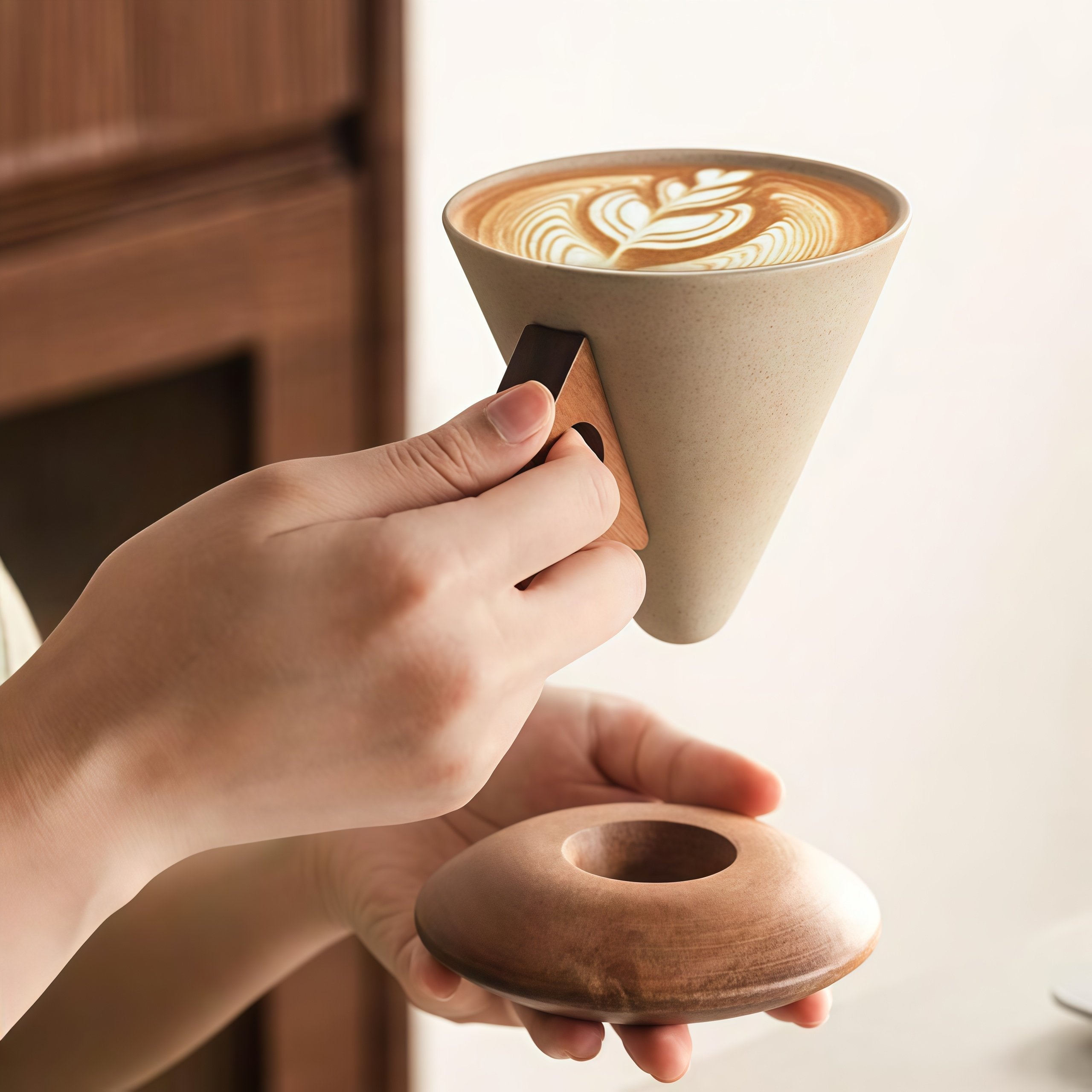 ☕ Unik keramisk kaffekopp – lyx till din fikastund