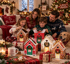 🏠 Presentförpackning ”Christmas Magic House” – Kreativ 3D-presentförpackning i handformat för julen