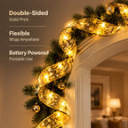 🎄 Jul LED bandljus – stämningsfull julbelysning för granen