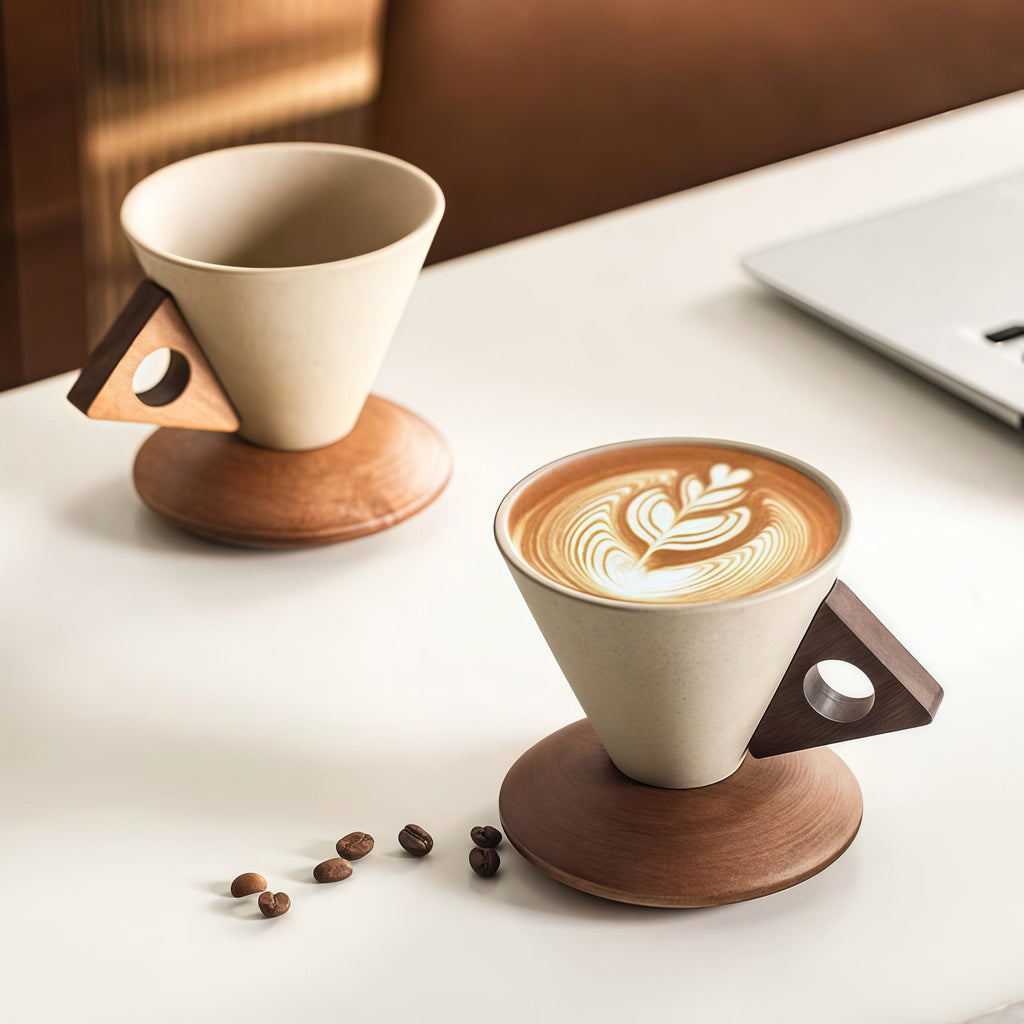 ☕ Unik keramisk kaffekopp – lyx till din fikastund