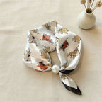🤍 ✨Magnetisk scarf med pärla – elegant på några sekunder