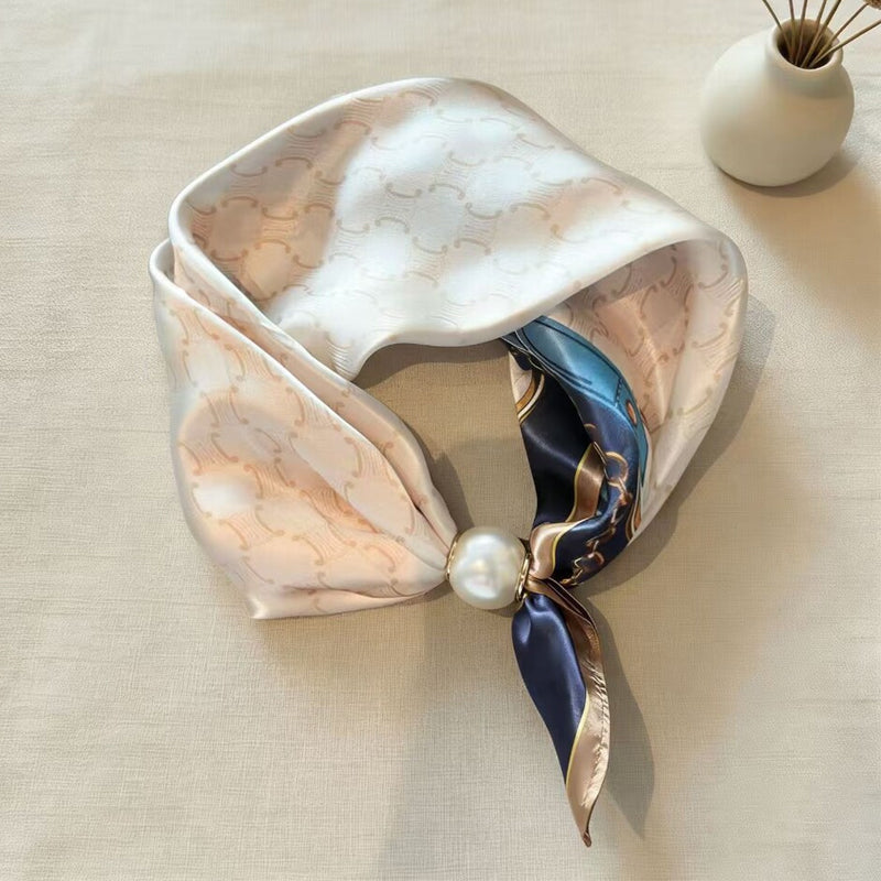 🤍 ✨Magnetisk scarf med pärla – elegant på några sekunder