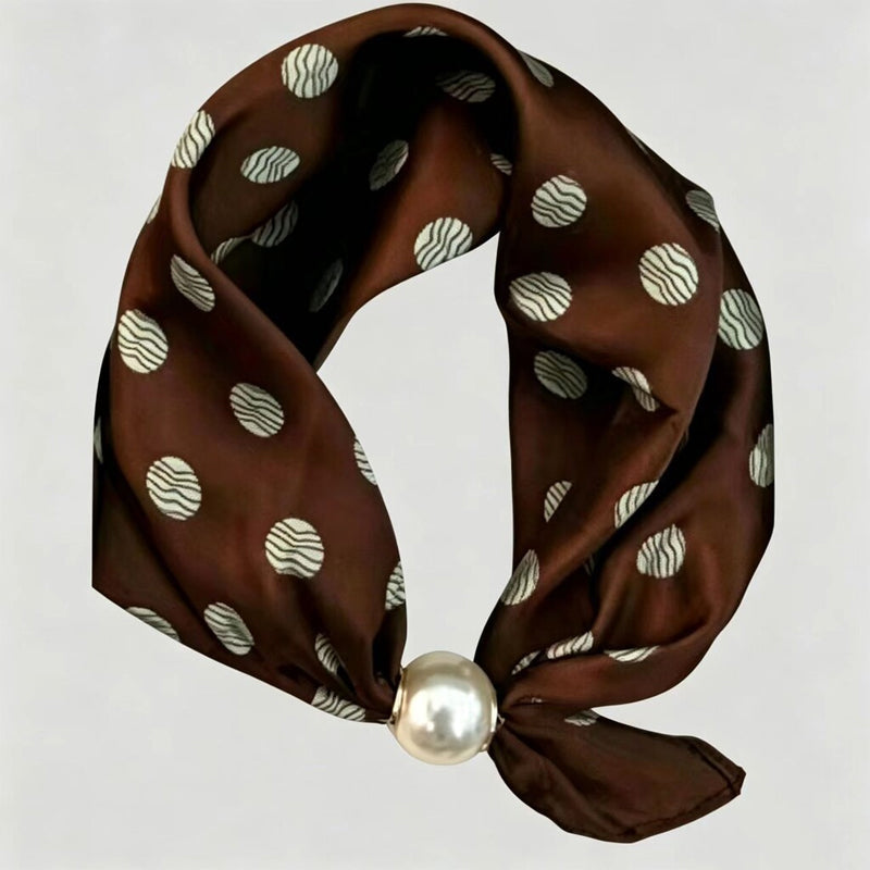 🤍 ✨Magnetisk scarf med pärla – elegant på några sekunder
