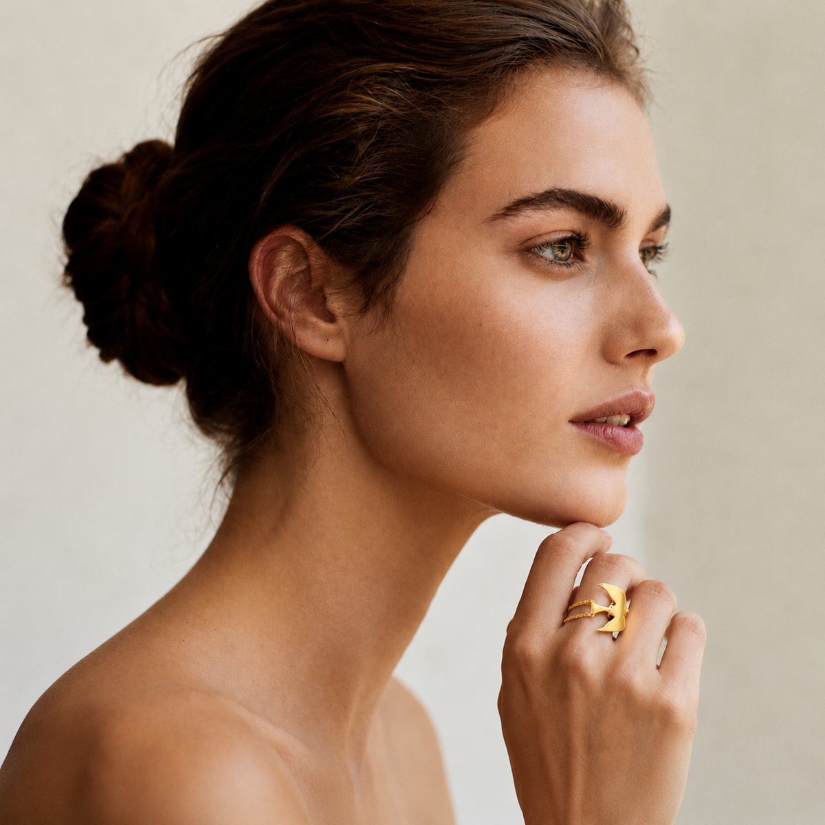 🕊️Örnglassvala – Ring med kedjedetalj i vintageinspirerad kinesisk stil