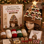 🎄 DIY-kit för lysande julgransmössa – Skapa din egen virkade julaccessoar