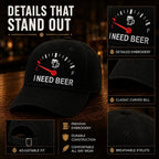 🔥 50 % RABATT – SISTA CHANSEN! 🍺 ”I NEED BEER” Broderad baseballkeps 🧢