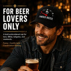 🔥 50 % RABATT – SISTA CHANSEN! 🍺 ”I NEED BEER” Broderad baseballkeps 🧢