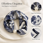 🤍 ✨Magnetisk scarf med pärla – elegant på några sekunder
