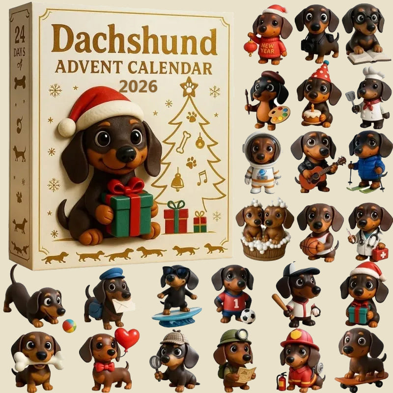 🐾 Adventskalender med taxar 2026 – 24 dagar av julglädje