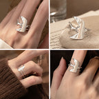 🕊️Örnglassvala – Ring med kedjedetalj i vintageinspirerad kinesisk stil