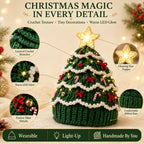 🎄 DIY-kit för lysande julgransmössa – Skapa din egen virkade julaccessoar