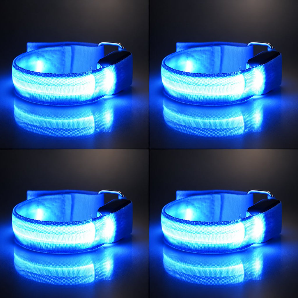🐎 LED-benremmar för hästar – 4-pack | Säkerhetslampor för nattridning som ser ut som uppladdningsbara ✨