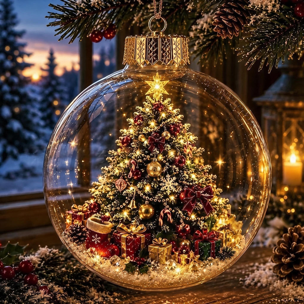 🎄Magisk lysande julprydnad – Skapa en mysig vintervärld hemma 👼