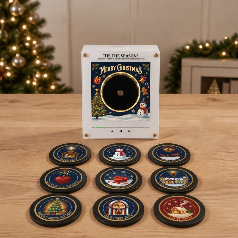 🎄 Interaktiv julmagnet för kylskåpet – 9 klassiska jullåtar
