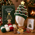 🎄 DIY-kit för lysande julgransmössa – Skapa din egen virkade julaccessoar