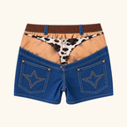🏖️ Statement Jeansshorts – Rolig och unik design