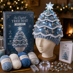 🎄 DIY-kit för lysande julgransmössa – Skapa din egen virkade julaccessoar