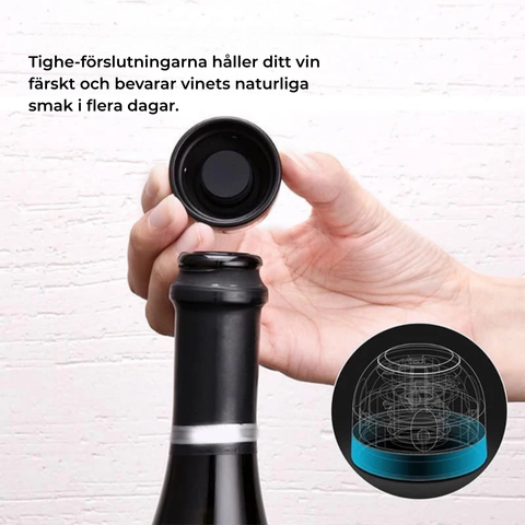 Vinpropp som glider på - Njut av varje glas som det första.