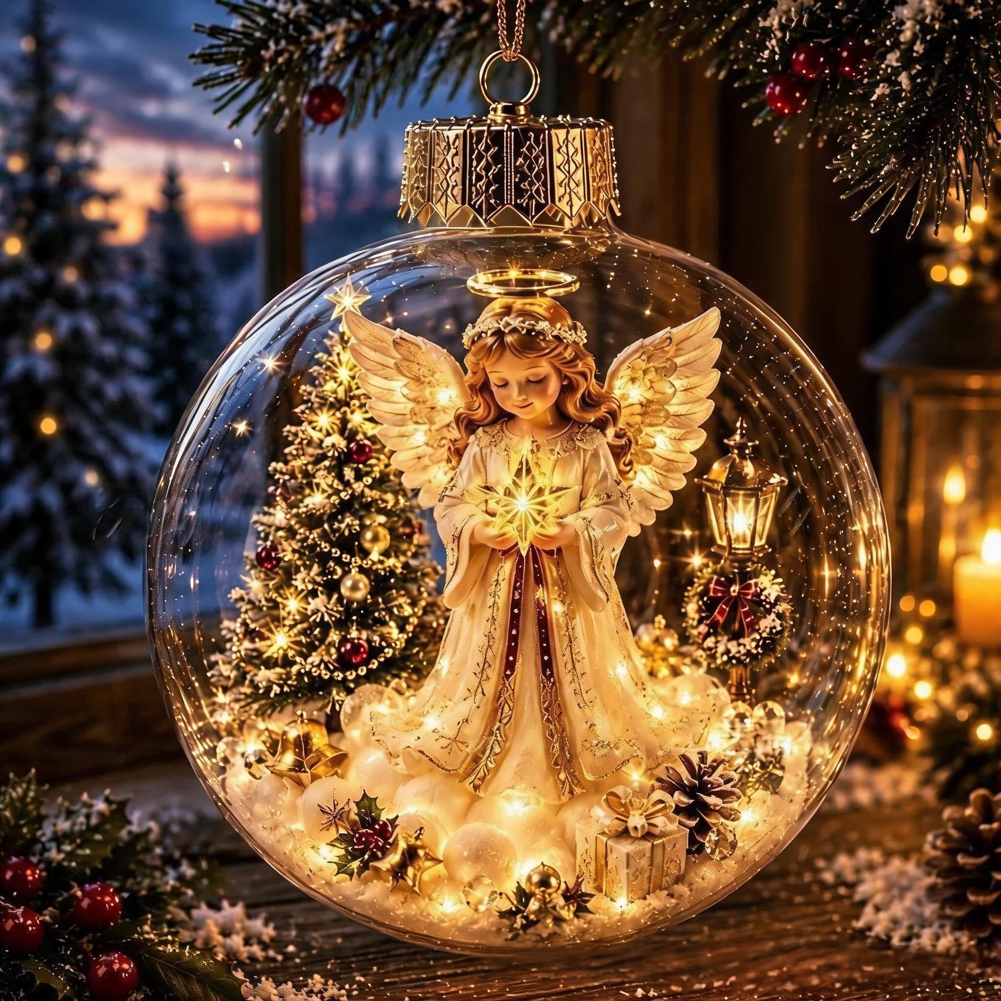 🎄Magisk lysande julprydnad – Skapa en mysig vintervärld hemma 👼