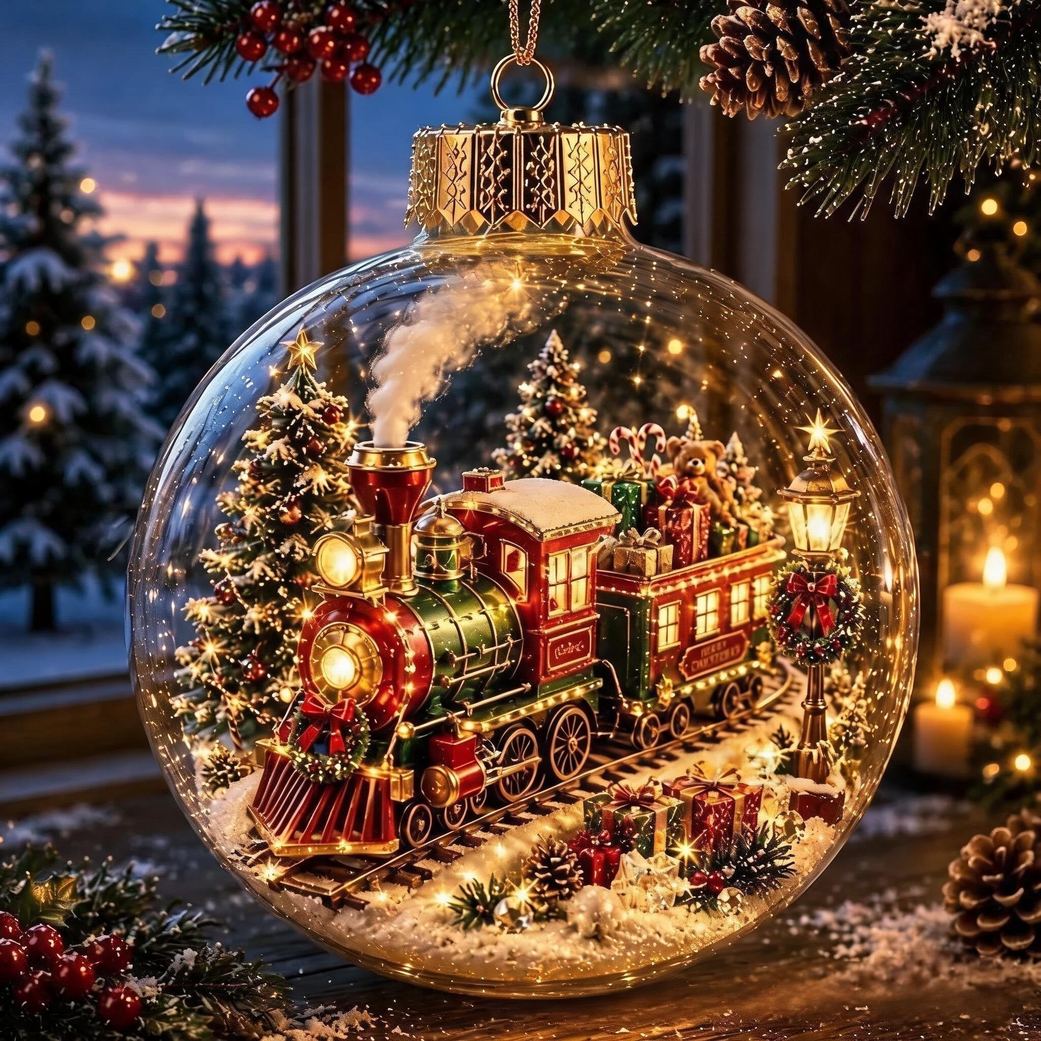 🎄Magisk lysande julprydnad – Skapa en mysig vintervärld hemma 👼
