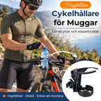 🚴 Vikbar cykel flaskhållare med roterande stressskiva – säker & lätt