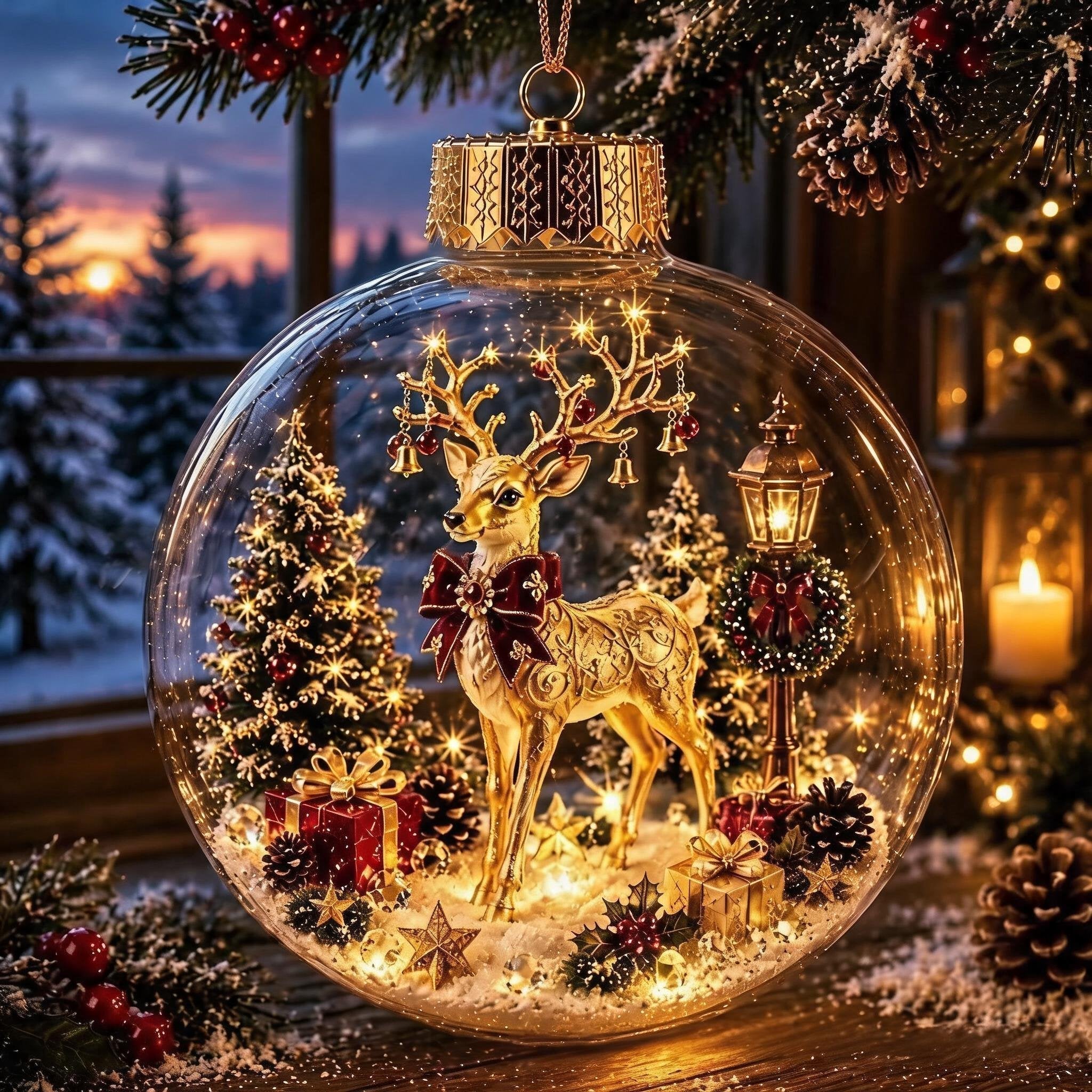 🎄Magisk lysande julprydnad – Skapa en mysig vintervärld hemma 👼