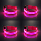 🐎 LED-benremmar för hästar – 4-pack | Säkerhetslampor för nattridning som ser ut som uppladdningsbara ✨