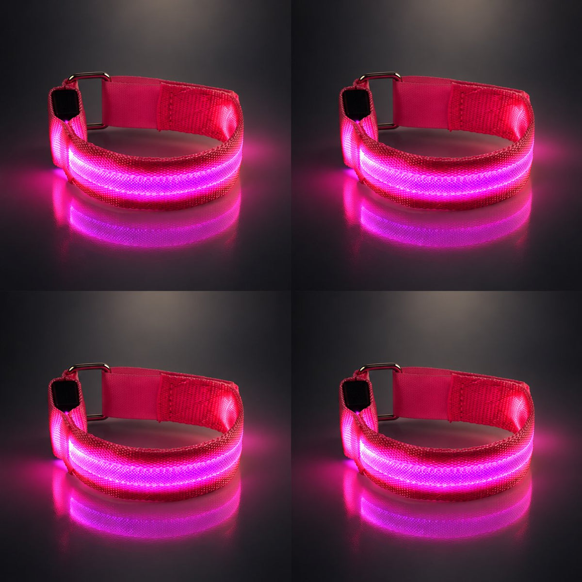 🐎 LED-benremmar för hästar – 4-pack | Säkerhetslampor för nattridning som ser ut som uppladdningsbara ✨