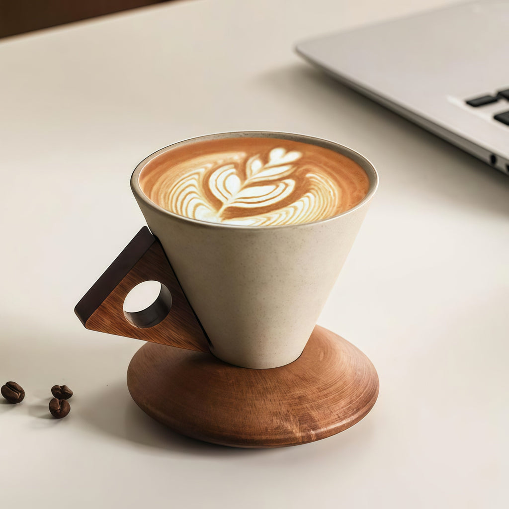 ☕ Unik keramisk kaffekopp – lyx till din fikastund