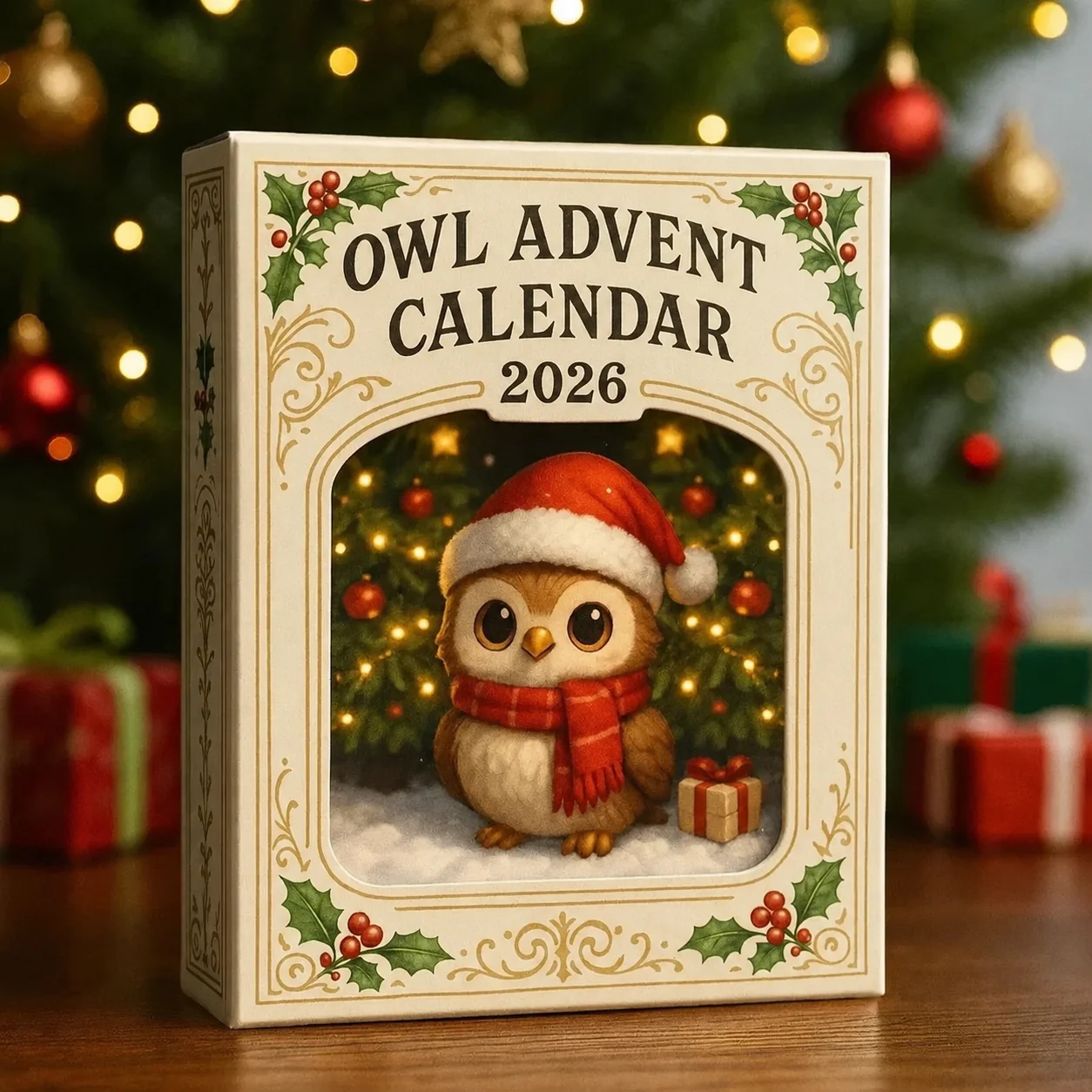 🦉 2026 års adventskalender med ugglor – 24 dagars julnedräkning med samlarfigurer